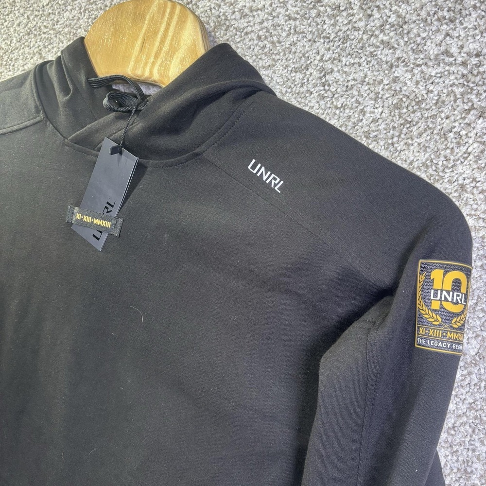 UNRL High Street Hoodie Mens XS Black 10th Anniversary Limited Edition HHOOD-BLK